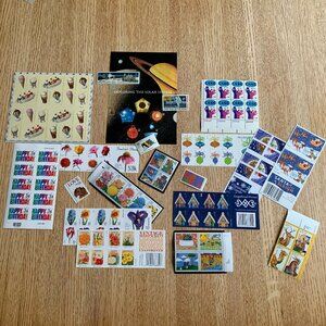 Vintage Ephemera - Vintage Mint U.S. Postage Stamps (Uncirculated, No Hinge)
